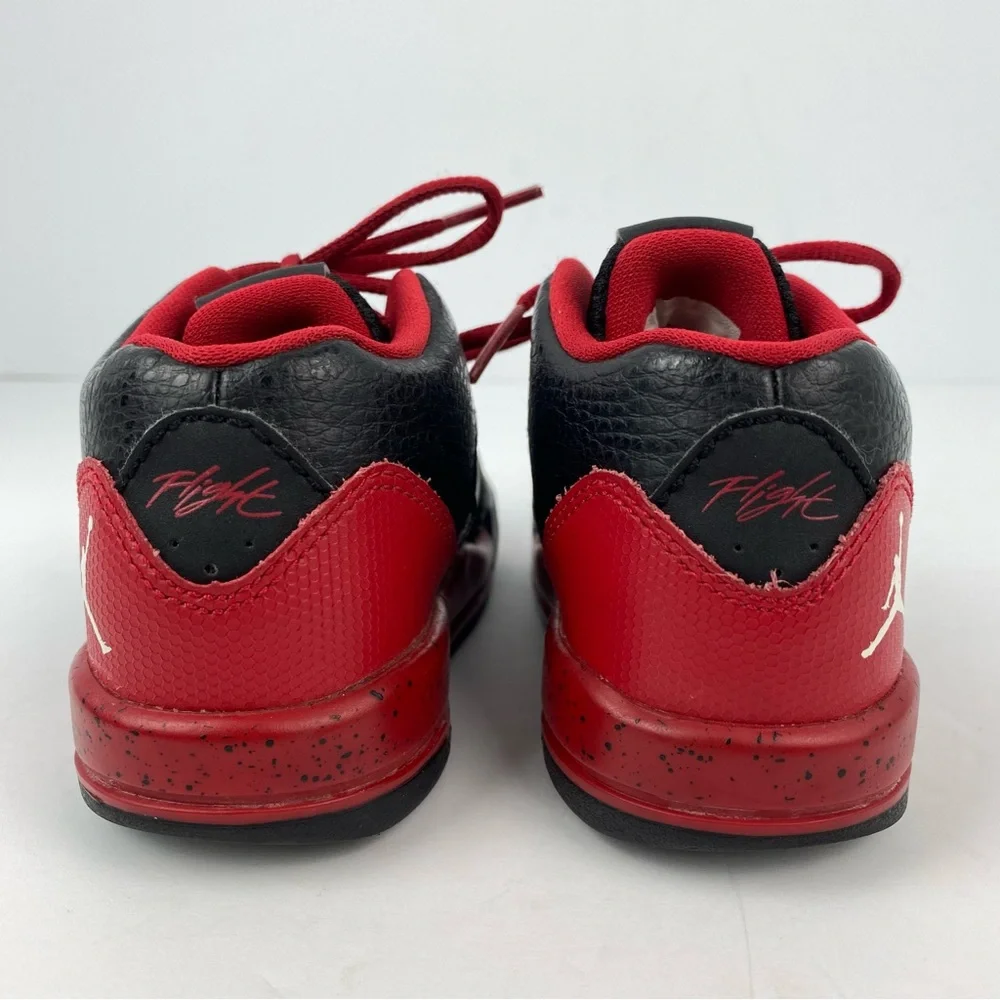 Nike Jordan Flight Origin 2 size 7C Toddler Black Red Leather Sneaker 705162-016